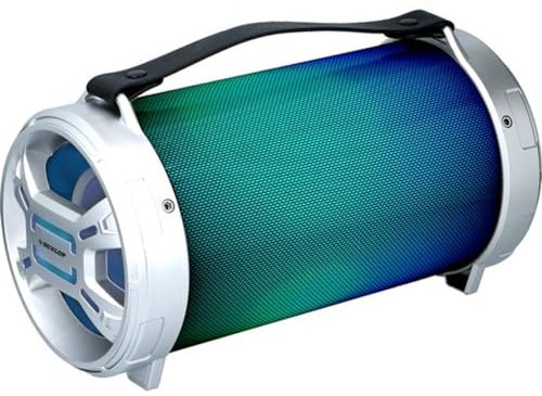 Bakaji Cassa Speaker Bluetooth Altoparlante Wireless Portatile da 20 W con Radio FM Giochi di Luce LED Funzione Karaoke e Tracolla per il Trasporto Colore Multicolor