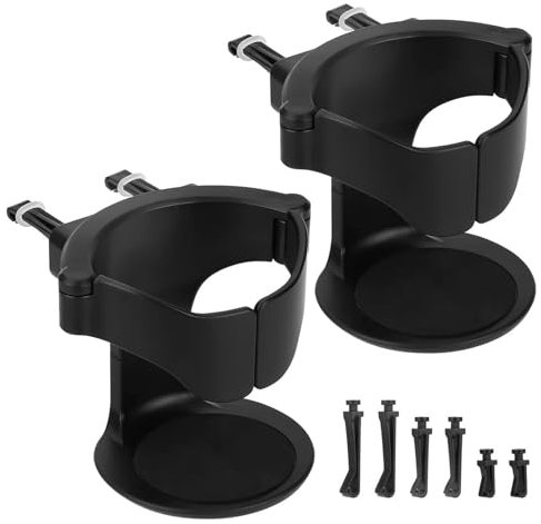 EEEKit Auto Getränkehalter für Lüftung, 2 Stücke Universal KFZ Getränkehalter Flaschenhalter Halterung Verstellbare Auto Lüftungshalterung für Kaffeebecher und Getränkedose