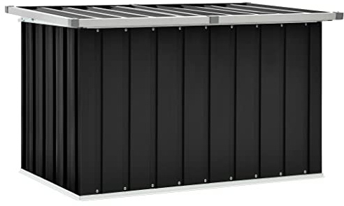Coffre de Rangement Exterieur Homiuse - 109x67x65 cm, Anthracite, Acier