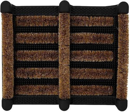 vingardium leviosa VL Door Mat 35x30cm – Boot Scraper Door Mats Outdoor with Rubber Backing and Coir Bristles – Compact Outdoor Mat for Dirt Control in Entryways, Garden, Patio or Porch (Pack of 1)