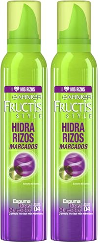 Garnier Schiuma, Fructis Style Espuma Rizos Marcados, 200 ml (Confezione da 2)