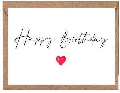 The Life Barn Geburtstagskarte mit Umschlag Happy Birthday Postkarte Geburtstag Karte