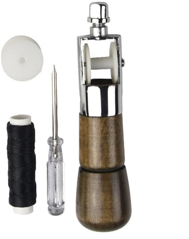 Kit d'alêne de couture pratique pour réparer les voiles, les tentes et les tissus résistants