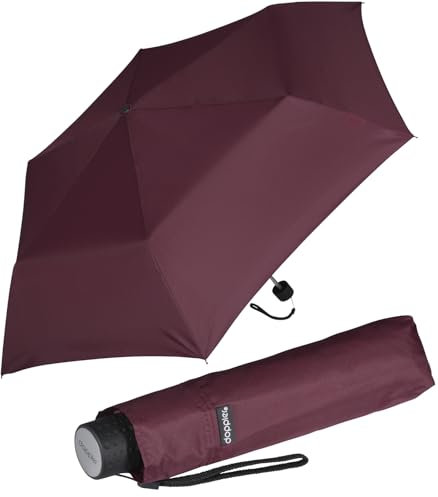 Doppler Mini Taschenschirm Havanna UV-Schutz Sun - royal Berry