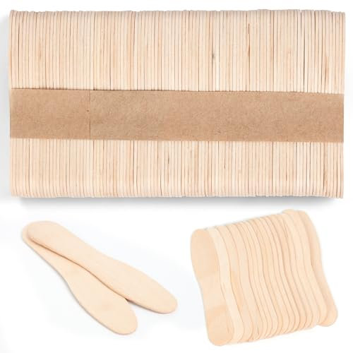 ANTETOK Wooden Ice Cream Spoons 3 Inch,100Pcs Mini Disposable Wooden Spoons,Small Dessert Spoons, Natural Biodegradable Wooden Spoons for Parties, Weddings, Camping