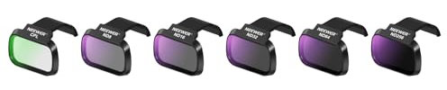 NEEWER Pack de 6 filtres ND CPL compatible avec DJI Mini 4K/2/Mavic/SE/2 SE,pour objectif de drone,filtres polarisants circulaires à densité neutre ND8/ND16/ND32/ND64/ND256,verre HD multicouche,FL-B32