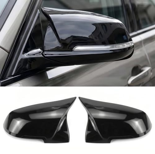 QWORK® 2 Pièces Coque de Rétroviseur Automobile, Gauche + Droite Coques rétroviseur, Compatible avec BMW F20 F21 F22 F23 F30 F31