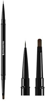 STALEKS PRO by Natury Nails Pincel doble cara/punta. Delineador brush liner de 7 mm y pincel redondo para gel de 7 mm. Contrucción y decoración de uñas de gel. Expert (NBE 01/04)