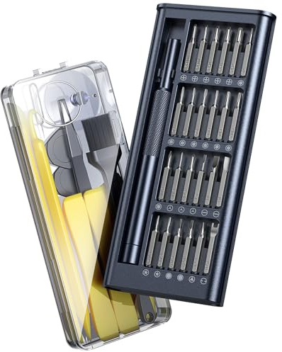 AXTH [Upgraded & Best] 38in1 Small Precision Screwdriver Set, [Military Grade Durability] Magnetic Mini Tool Kit for Core Tech Enthusiasts & DIYers | Repair Phone/Computer/Watch/Laptop/Macbook/More