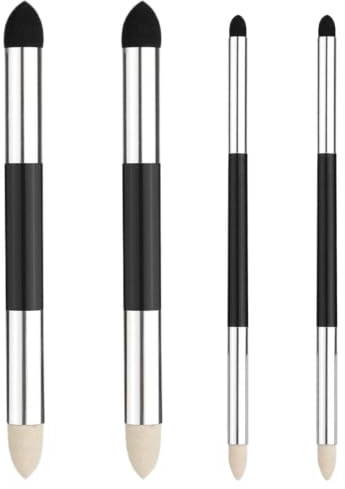 -Ended Sponge Blending Brushes (4-Pack) - Reusable Artist Blending Pens