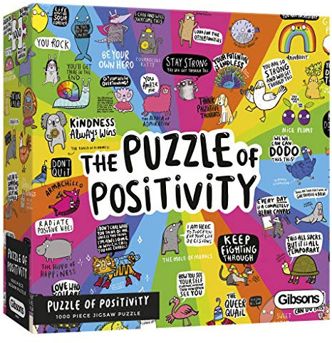 Gibsons GIBG6608 Puzzle der Positivität (1000 Teile), verschieden