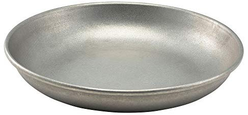 Genware Vintage Steel Deep Coupe Plates 7.9inch / 20cm - Single Vintage Enamel Crockery