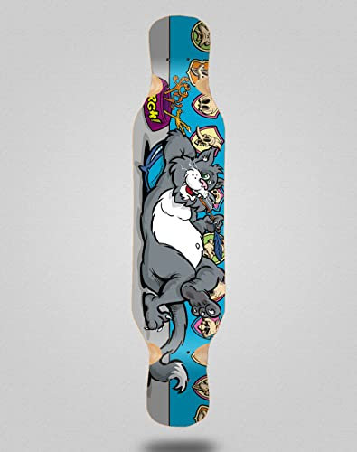 Urgh Skateboard Longboard Deck 46 x 10 Killer Blau