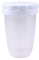 HugeDE Plastic Flour & Powder Shaker - Large Sugar, Pepper, Spice & Baking Flour Sifter with Lid for Cocoa & Cinnamon
