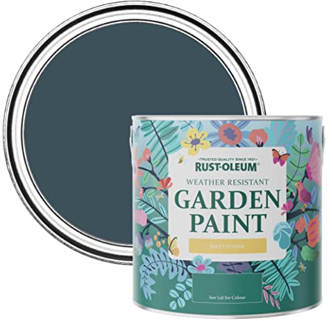 Rust-Oleum Blue Mould-Resistant Garden Paint In Matt Finish - Evening Blue 2.5L