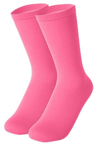 LOVIVER Ice Skating Socks Cotton Roller Skating Socks Skate Socks Soft Figure Skating Socks Knee High Socks for Workers Athletes Gift, Pink