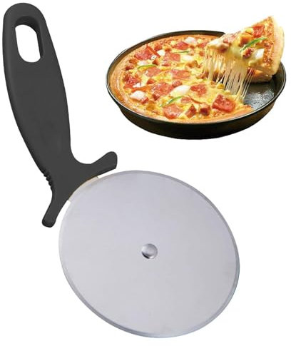 Roulette à pizza | Trancheuse à pizza professionnelle | Roulette à pizza en acier inoxydable 430 | Roulette à pizza | Passe au lave-vaisselle