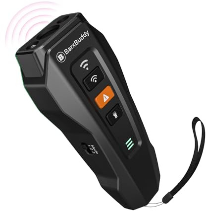 BarxBuddy Dispositivi deterrenti per l'abbaio di cani di seconda generazione, ultrasuoni a lungo raggio, alternativa al collare della corteccia, per addestramento del cane al chiuso/esterno