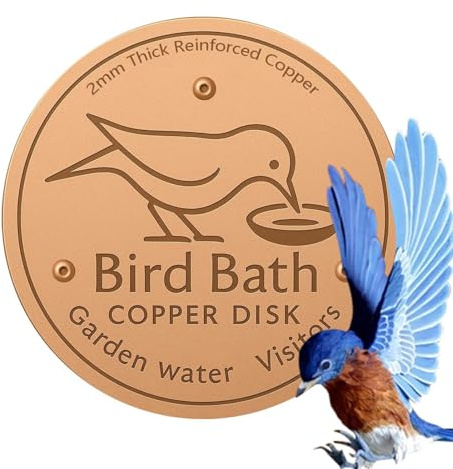 Disco de purificación de baño para pájaros, limpiador de baño de pájaros, accesorios de alimentador, disco de purificación de soporte de triple punto para cuenco de agua, para todas las estaciones, al