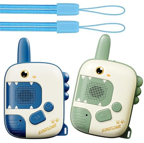 YUPZAR 2 Piezas Juguetes Walkie Talkie Niños 3 4 5 6 7 8 9 Años Regalo Niñas 3-8 Años Dinosaurio Juguetes 3-9 Años Walkie Talkie Juegos Exterior Regalo Walky Talky