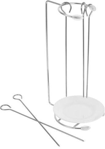 JOINPAYA Supporto per in Resistente per Barbecue Set con 5 Aghi Compatto e Durevole per Grigliate all'Aperto Campeggio e Picnic