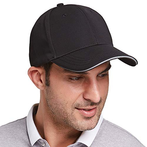 Gisdanchz Basecap Herren Cappi Mütze Schwarz Kappen Manner Cappy Männer Baseballcap Men Baseball Cap Mützen Basecap Herren Mütze Baumwolle Baseballkappe Cappi Cappy Schwarz
