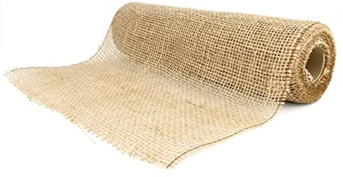 D.RECT Juta Rotolo Naturale Marrone 30x500cm - Rotolo di Iuta Decorativo per Confezioni Regalo - Decorazione per Feste