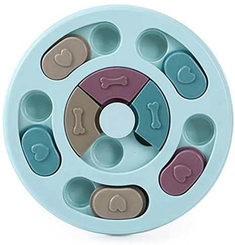 TONONE Juguete de Inteligencia para Perros, Juguete de Inteligencia para Perros, Juguete de Pensamiento para Perros, medianos y Grandes, Juegos de búsqueda para Perros，Azul