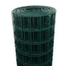 RETE PER RECINZIONE METALLICA DA GIARDINO ZINCATA E PLASTIFICATA VERDE (Altezza 100cm)