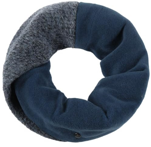 LIERYS Varilea Loopschal Rundschal Multicolour Design Made in Italy Damen Herbst Winter dunkelblau One Size