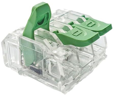 Kabelverbinder,Dosenklemme,Verbindungsklemme mit Hebel, DEGSON DGBSC-SG01/4-03P, 3-polig, bis 4 mm², 50 Stück,Lüsterklemme,Kabelklemme,Steckverbinder,Schnellverbinder,Anschlussklemme,Leiter-Klemme