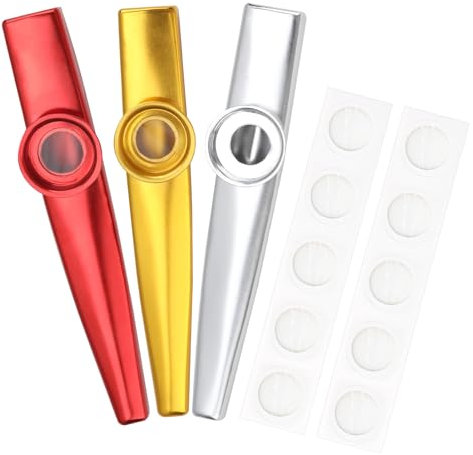 Lotbun 3PCS Kazoo Instrument, Musikinstrumente Erwachsene,für Musikveranstaltungen Partys Und Zum Entspannen
