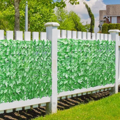 Schermo For Recinzione Di Edera Artificiale | Espandibile Traliccio Schermante For Recinzione Con Foglie Artificiali | Privacy Fence Screening Roll Wall Paesaggistica For La Parete Del Balcone Del Gia
