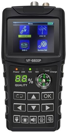 nmbhus Sintonizador Combinado De La Señal del Receptor DVB-T2 De TV por Satélite del Buscador De Satélite De La Ayuda DVB T2/S2/C del Buscador De Satélite De Digitaces