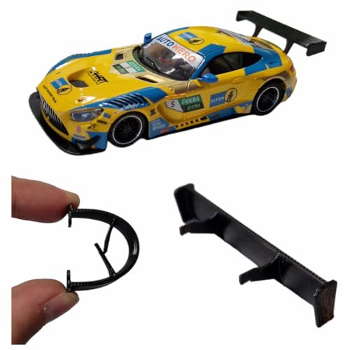 blackslot Flexibler Spoiler, Carrera Zubehör für 132 NSR Mercedes-AMG GT3, Carrera Bahn Zubehör, Tuning Kleinteil Ersatzteil