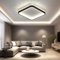 OTREN Plafoniera LED Soffitto Quadrato, 36W 3600LM Lampadario Led Soffitto Moderna, Lampada LED Soffitto 4000K per Camera da Letto, Soggiorno, Cucina, Bagno, Ufficio, Nero, Ø30CM