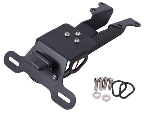 Asukohu Nummernschildhalterung für Motorräder, Edelstahl, einfache Installation, sichere Befestigung, kurze Heck-Kennzeichenhalterung