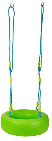 small foot Reifenschaukel Himmelsstürmer, Gartenspiel für Kinder, höhenverstellbar, ab 3 Jahren. Art-Nr. 10875, Grün