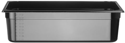 HENDI Recipiente Gastronorm 1/1 - PC - Negro - 21 L - 530x325x(H) 150 mm