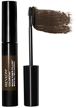 Revlon ColorStay Brow Fiber Filler, Longwearing & Volumizing Waterproof Eyebrow Gel, 305 Dark Brown, 0.23 fl. oz.