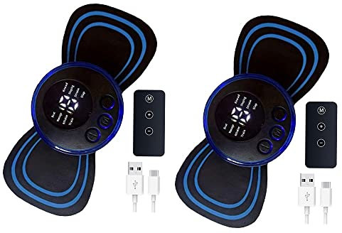 CNANRNANC Mini Massaggiatore Elettrico Cervicale, Portatile, Massaggio del Collo, Massaggio del Corpo, Telecomando (2)