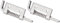QUARKZMAN Pouces Ressort Chargé Loquet Goupille x 2Pcs 304 Acier Inox Porte Boulon Serrure Gauche pour Équipement et Cage et Hangar Porte, [Argenté]