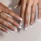 Maggidea French Tip False Nails, French Stick on Nails, 24pcs Strong Almond French Style Press On Nails with Glue Elegant White Tips Design Fake Nails for Women Girls (Almond- Pink)