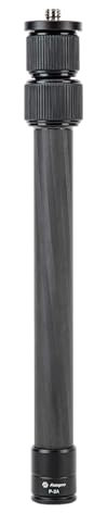 Fotopro Tubo de extensión de trípode de fibra de carbono de 25 pulgadas, columna central de trípode de 3 secciones, carga máxima de 22 libras