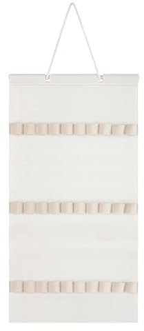 Kasmole Filz-Stirnbandhalter - Aufbewahrungsregal für Haarreifen mit 30 Fächern aus Filzband,Haarschleifen-Aufbewahrungs-Organizer, Wand-Stirnband-Halter, Organizer für Mädchenzimmer