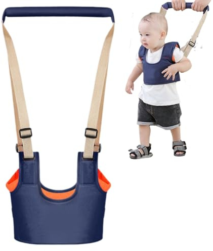 Gåhjälp promenadhjälpmedel för bebis, lära-gå-hjälpmedel justerbara, andas, stå, gå promenader, baby, promenadhjälpmedel för småbarn