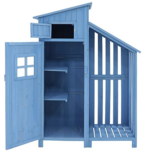 Trädgårdshus utrustningshus utrustningsskjul apparatskåp, trädgårdsskåp, trä