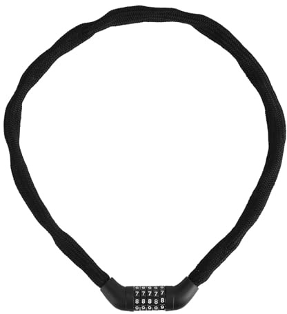 Cadena portátil antirrobo para bicicleta de montaña, combinación de 5 dígitos, cerraduras de bicicleta para scooter, motocicleta, puerta, cadena portátil