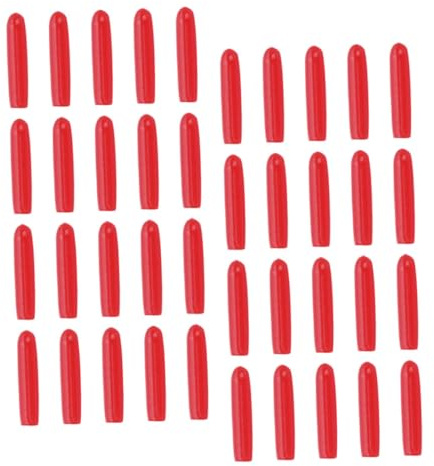 Mobestech 120pcs Embouts en Silicone pour Pinces à Épiler Rouge, Protection Antidérapante et Légère pour Processus de Pose de Cils, Facile à Ranger et Transporter
