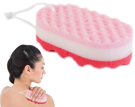 Nexusectar Spugna da doccia morbida – Spugna delicata per il corpo e bagno – Spugna morbida e resistente a tre strati in schiuma per compleanno, Pasqua Natale